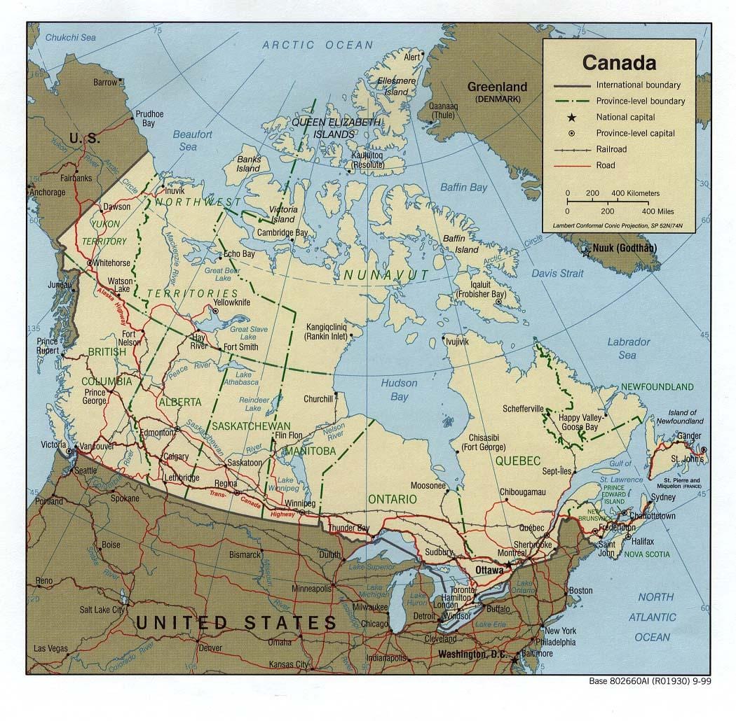 trans Canada highway mapa