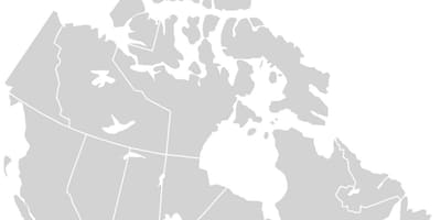 Mapa do Canadá vetor