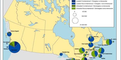 Mapa do Canadá portas