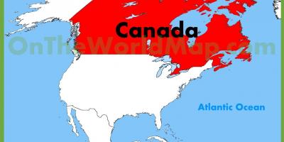 Canadá américa do mapa