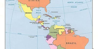 Canadá mapa oceanos