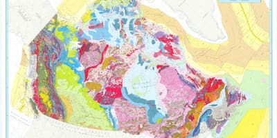 Mapa geológico do Canadá