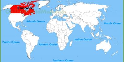 Canadá localização no mapa