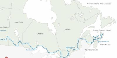Canadá mapa da trilha